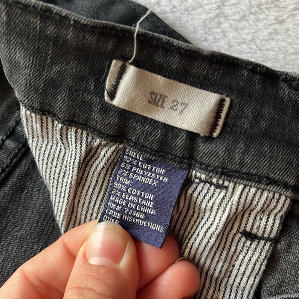 Madewell Women's Charcoal Straight Leg Jeans - Picture 3 of 8